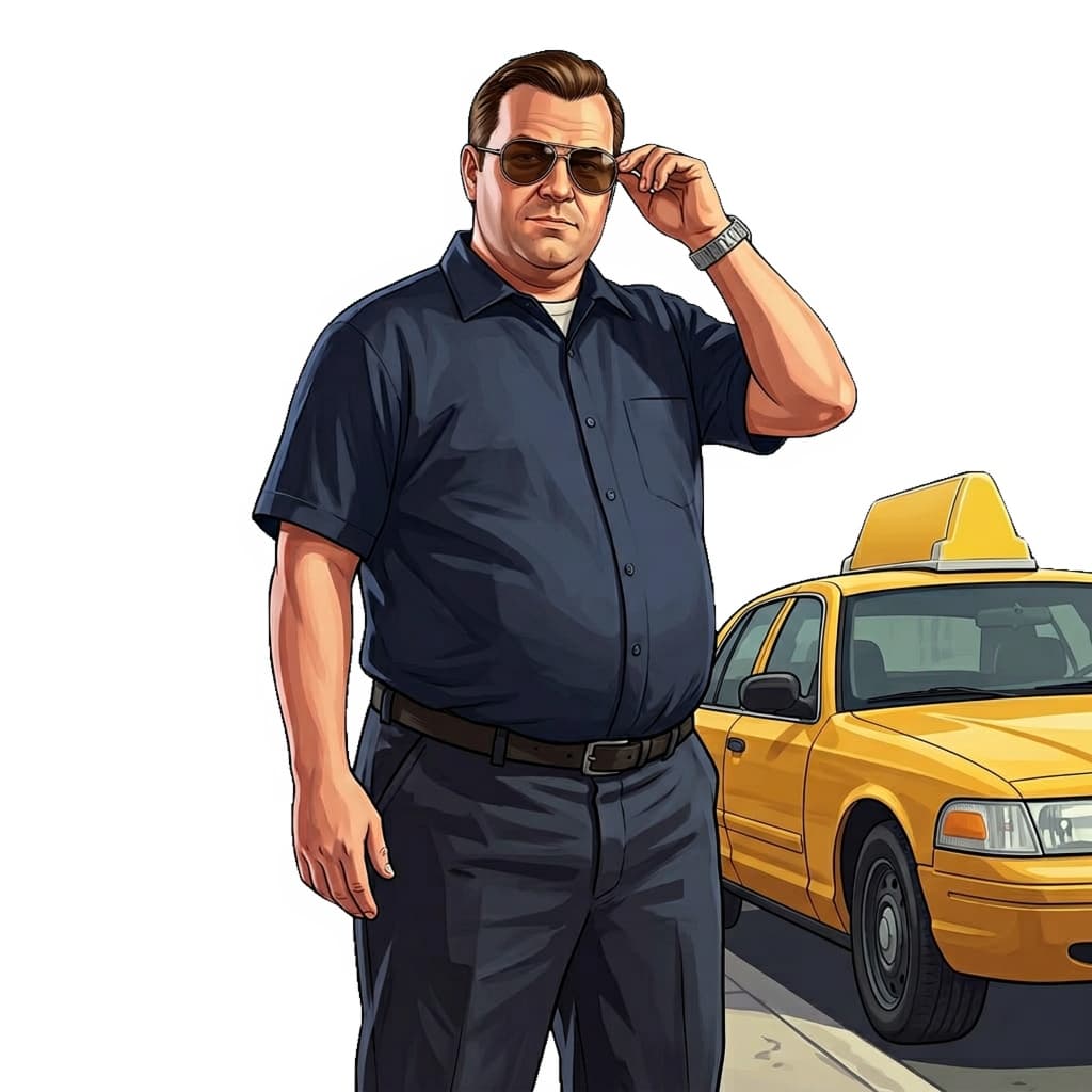 Профессия таксиста в GTA 5 RP